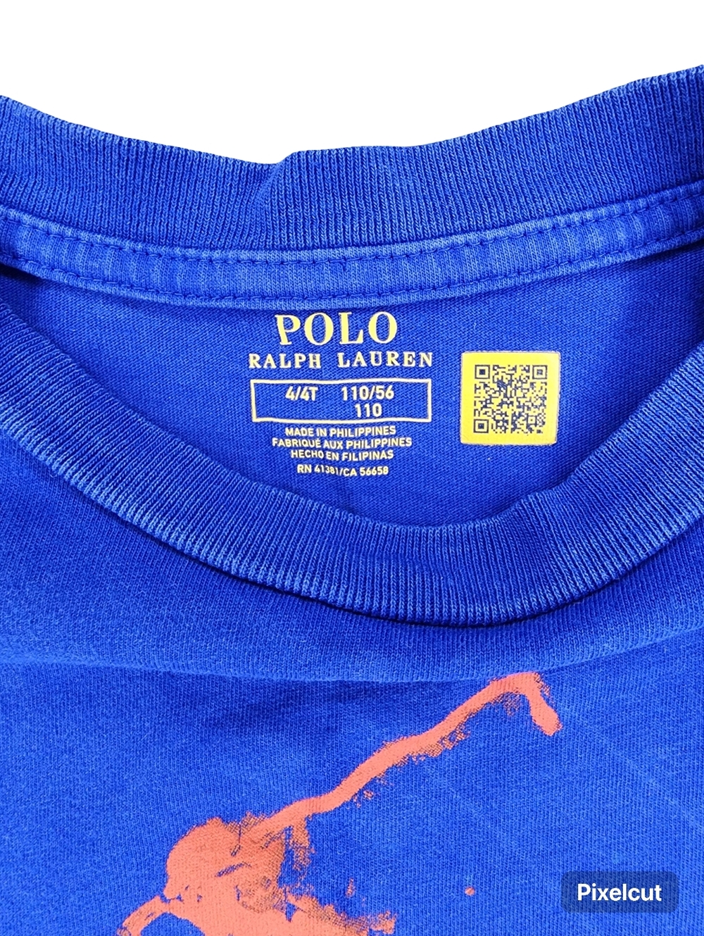 Ralph Lauren Short Sleeve Cotton Shirt, Bots 4T - Picture 3 of 3